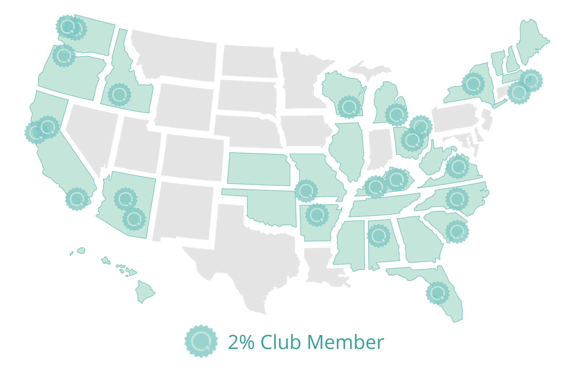 2% Club Map for QuicksortRx